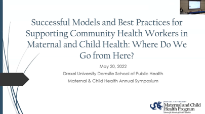 Successful Models and Best Practices for Supporting Community Health Workers in Maternal and Child Health: Where Do We Go from Here?